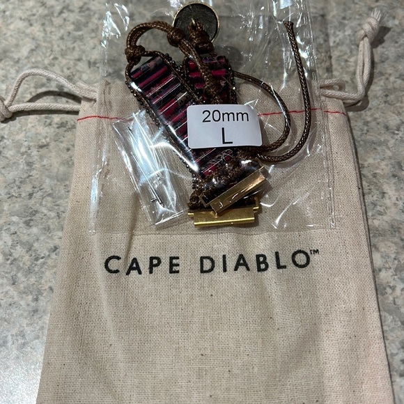 Cape Diablo Emperor Jasper watch strap for Samsung or Garmin smart watch. - Picture 4 of 5